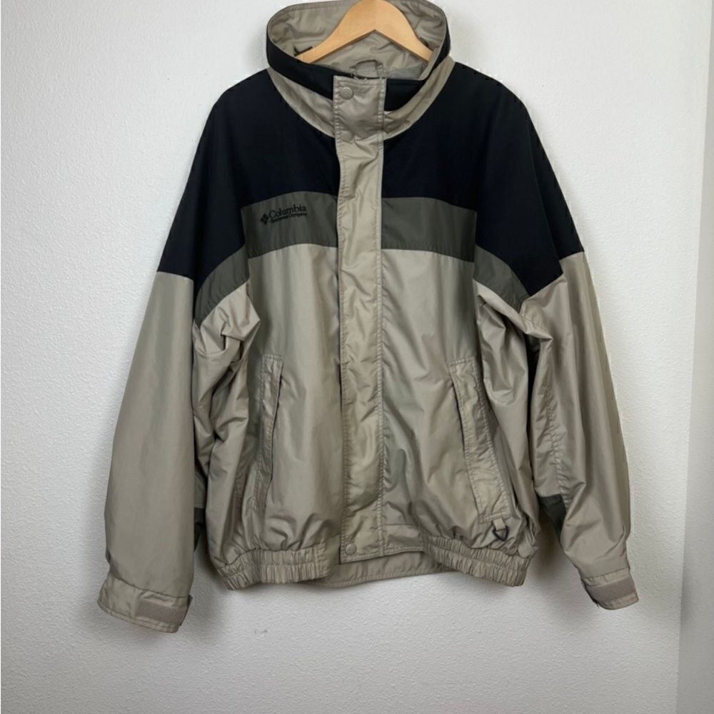 Men's Columbia Sportswear Company Bugaboo Black & Tan Jacket Large